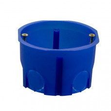 Коробка установочная кмт-010-002 для твердых стен, 60х40, полипропилен, синяя, винты, ip20 ekf plc-kmt-010-002