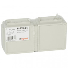 Коробка монтажная для выдвижного розеточного блока, 6 модулей, пластик (10 шт.) legrand 650331