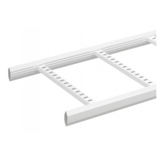 Кабелерост, l=6000, w=400 мм белый cable ladder khzp-400 6m white 718594