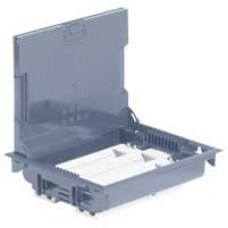 Коробка напольная с глубиной 75 - 105 мм, неукомплектованная, 24 модуля, под покрытие, серый ral 7031 (1 шт.) legrand 89616