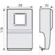 Коробка под розетку mosaic 45 sbn-lm 45 w (5 шт.) dkc