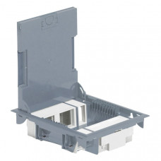 Коробка напольная 10 модулей, крепление под покрытие, серая (1 шт.) legrand 89622