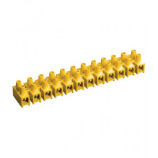 Клеммник зви-10 н/г 2,5-6мм2 2х12пар желтые (50упак) иэк UZV7-010-06-2
