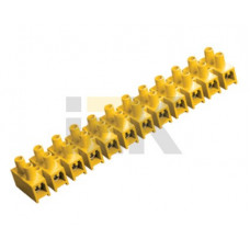 Клеммник зви-3 н/г 1,0-2,5 мм2 12пар желтые (10шт) иэк UZV7-003-04