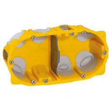 Встраиваемая коробка batibox трехмодульная энергосберегающая глубина 40 мм (10 шт.) legrand 80023