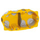 Встраиваемая коробка batibox трехмодульная энергосберегающая глубина 40 мм (10 шт.) legrand