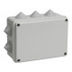 Коробка км41242 оп распаячная для открытой проводки 150х110х70мм ip55 (ral7035, 10 гермовводов) (30шт) иэк