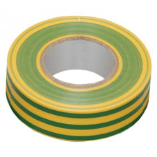 Изолента 0,13х15 мм желто-зеленая 20 метров (10шт) иэк UIZ-13-10-K52