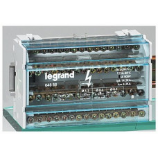 Блок распределительный модульный, 4p 125 а, 15 подключений (5 шт.) legrand 4888