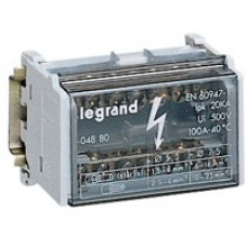 Блок распределительный модульный, 2p 125 а, 15 подключений (5 шт.) legrand 4882