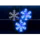 Занавес светодиодный фигурный uld-e2703-120/dta blue ip20 snowflakes с контроллером «снежинки». 10 подвесов. 120 светодиодов. размер 2,7х0,3м. синий. ip20. провод прозрачный. картон.