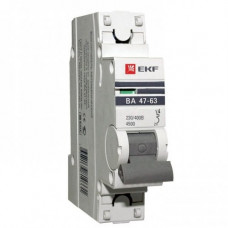 Автоматический выключатель ва 47-63, 1p 20а (в) 4,5ka ekf proxima mcb4763-1-20В-pro